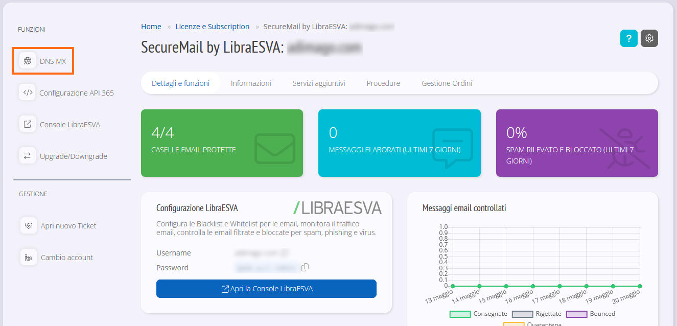 Manager - DNS MX - ESVA