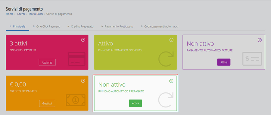 rinnovo automatico