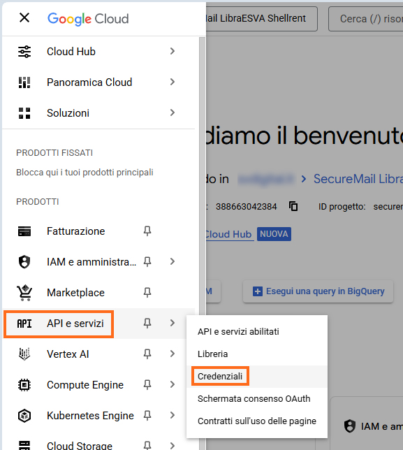 Google Cloud - Credenziali