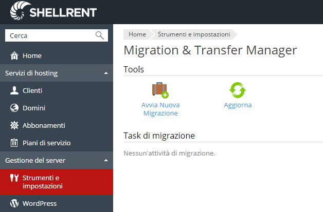 migrazione plesk