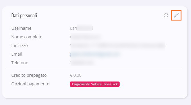 Modifica email Shellrent
