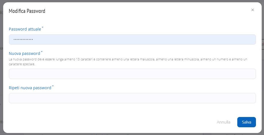 Modifica password pannello Manager Shellrent