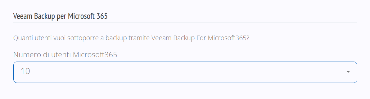 Acquisto Veeam per Microsoft 365