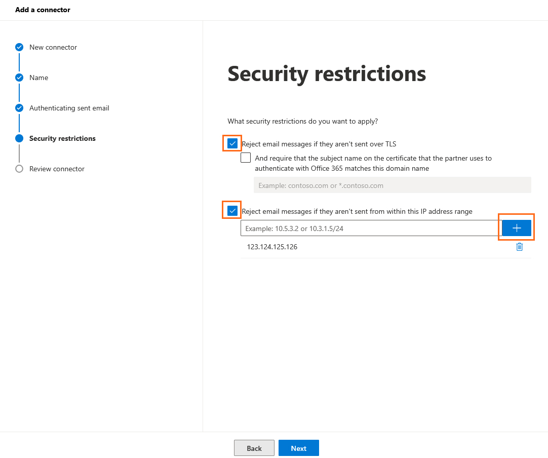 LibraESVA 365 - exchange add connector - 2-3 Exchange - Security